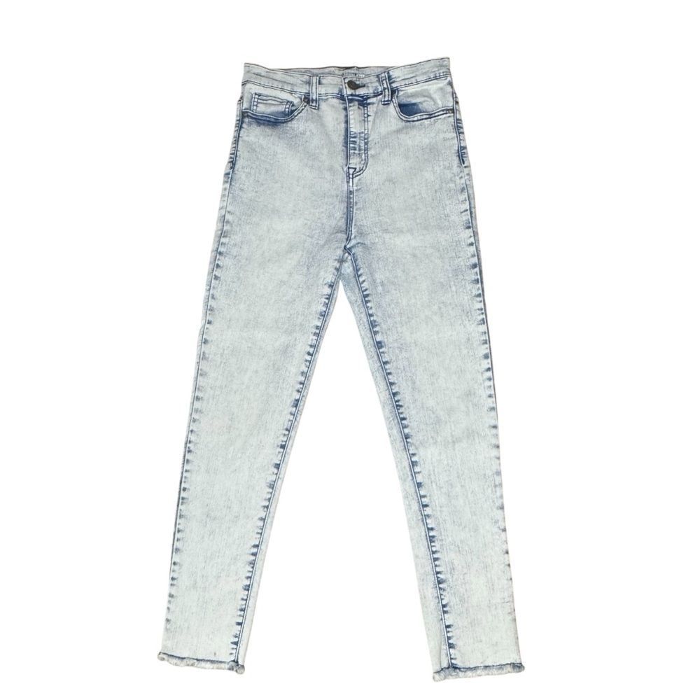 NOBO High Rise Cropped Denim Stretchy Jeans - Light Wash, Size 9 Juniors